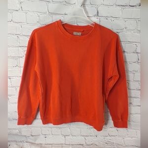 Fat Face Georgia Orange Organic Cotton Crew Neck Pullover Sweatshirt 6
